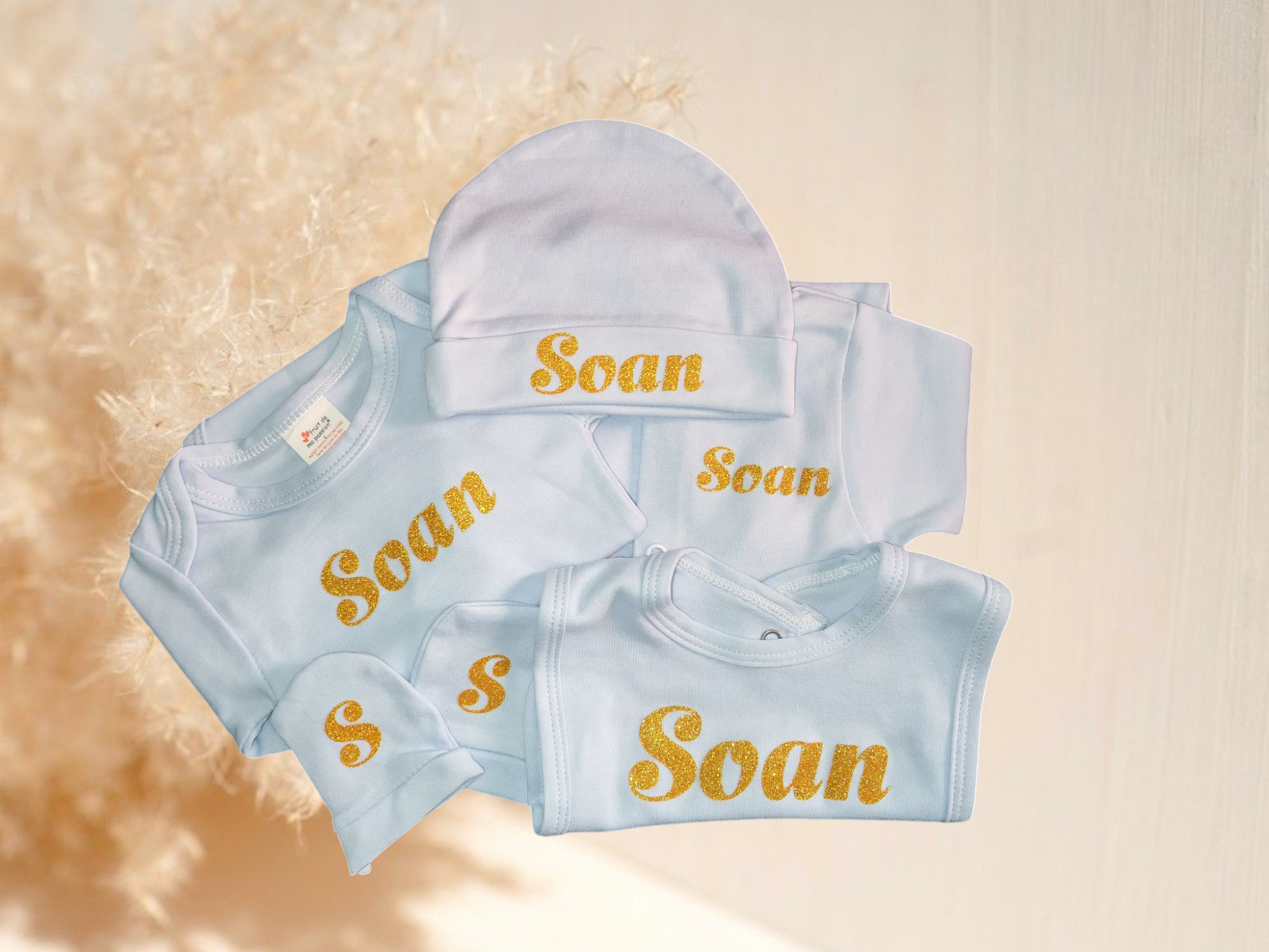 Coffret naissance 5 pièces et doudou