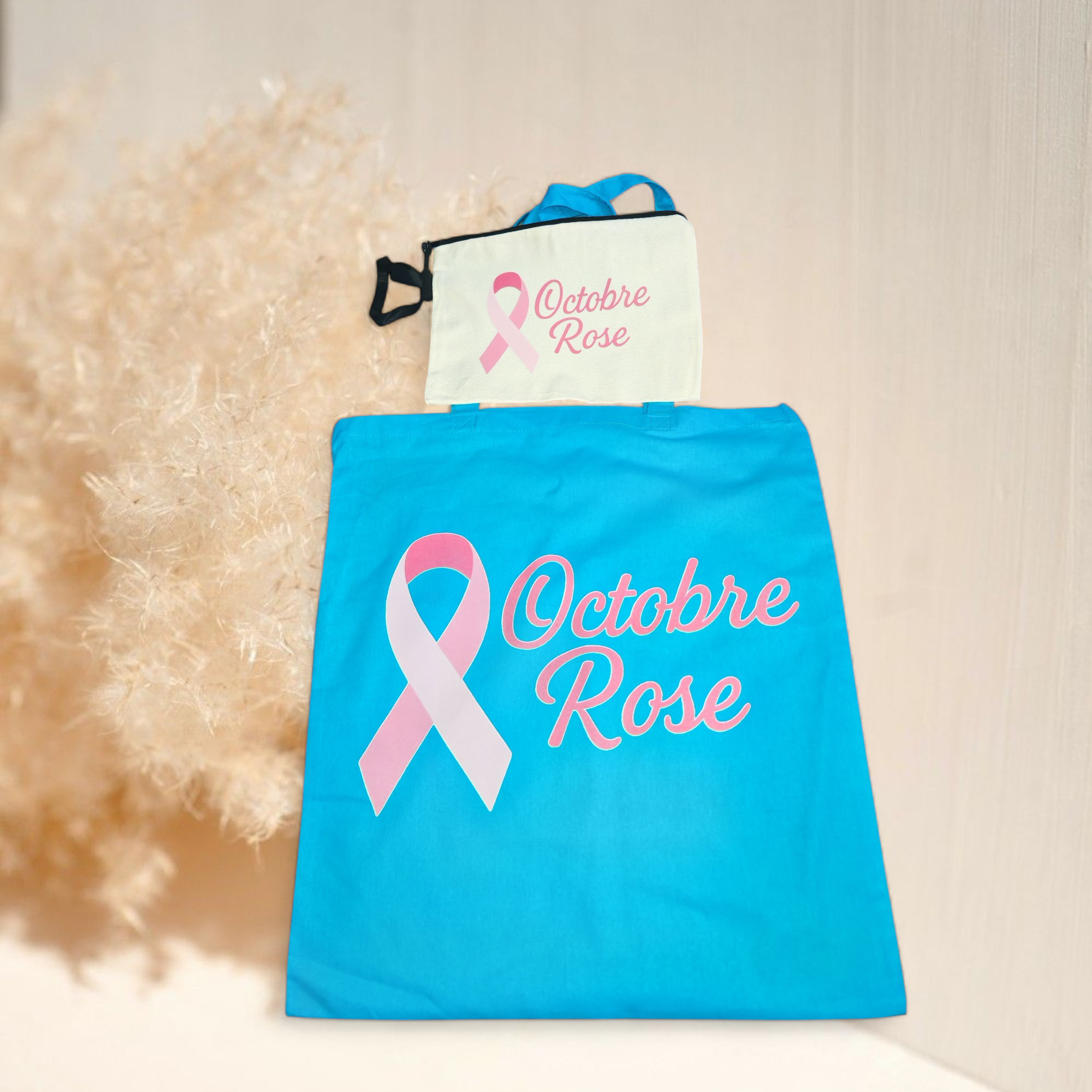 Top bag et pochette Octobre Rose